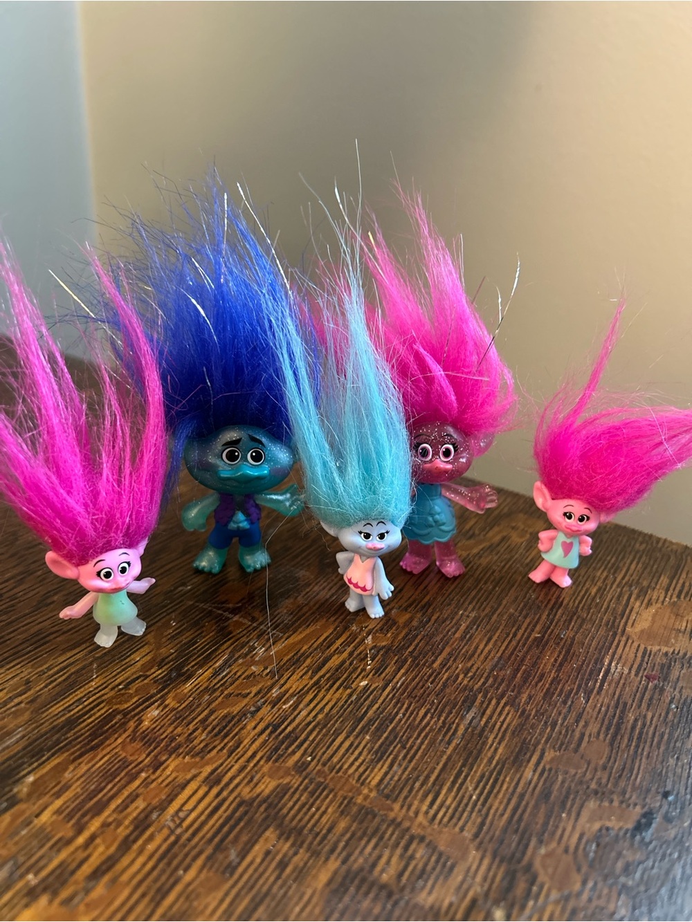 Set of 5 Troll Dolls